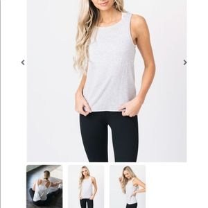 Zyia Ash Swirl Tank Top Large